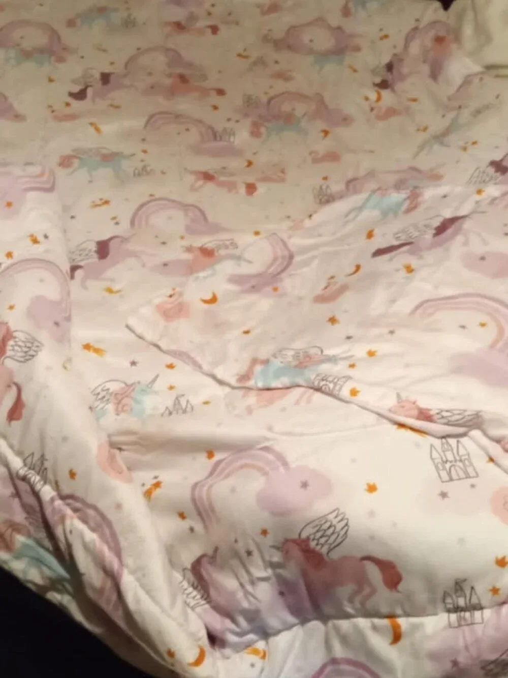 the big one oeko-tek unicorns and castles twin comforter & pillowcase